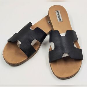 Steve Madden Black Women's Sandals Shoes Sz 9